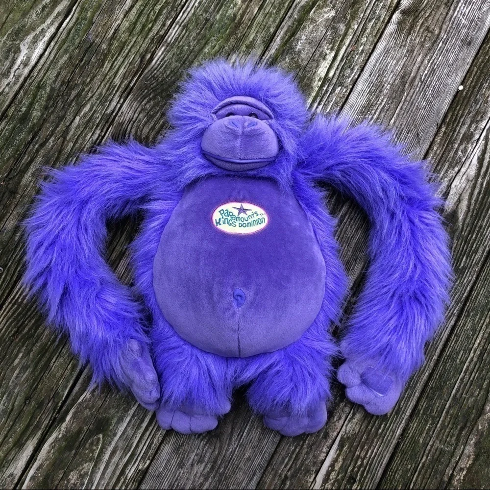 Paramount Kings Dominion Stuffed Purple Monkey